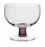 DARTINGTON CRYSTAL AURA MULBERRY FOOTED DISH
